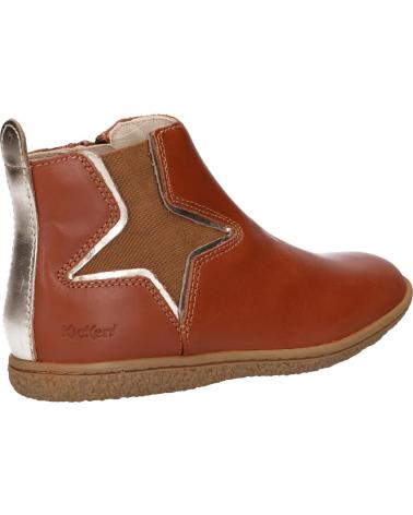 Botines de Niña KICKERS 744615-30 VERMILLON 114 CAMEL OR