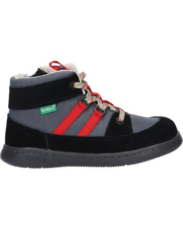 Sneaker für Junge KICKERS 947560-10 KICKBUBBLO 83 NOIR ROUGE