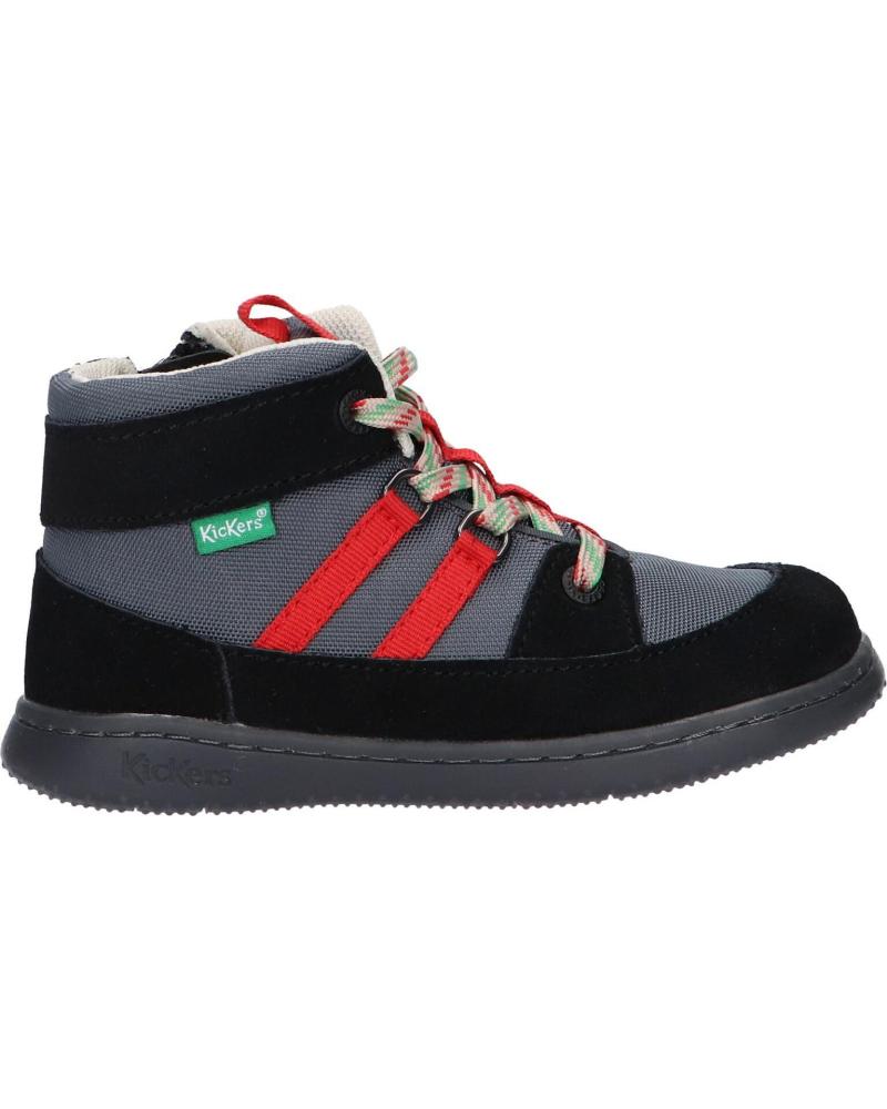 Esportes  de Menino KICKERS 947560-10 KICKBUBBLO 83 NOIR ROUGE
