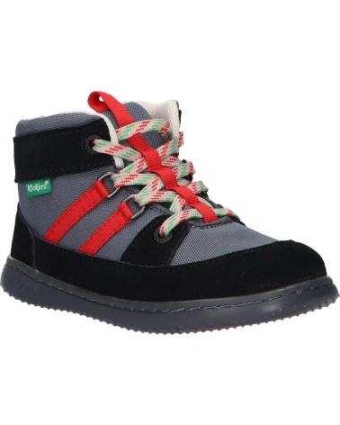 Esportes  de Menino KICKERS 947560-10 KICKBUBBLO 83 NOIR ROUGE