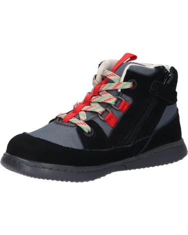 Esportes  de Menino KICKERS 947560-10 KICKBUBBLO 83 NOIR ROUGE