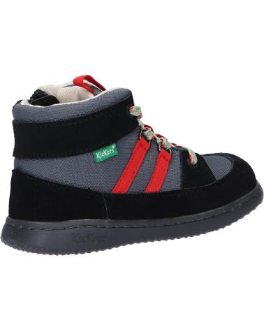 Esportes  de Menino KICKERS 947560-10 KICKBUBBLO 83 NOIR ROUGE