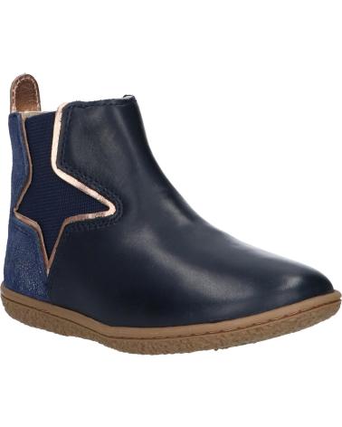 Botines de Niña KICKERS 744616-30 VERMILLON 102 MARINE METALLIS