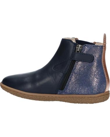 Botines de Niña KICKERS 744616-30 VERMILLON 102 MARINE METALLIS