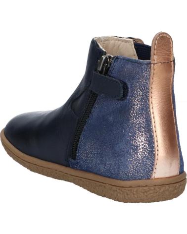 Botines de Niña KICKERS 744616-30 VERMILLON 102 MARINE METALLIS