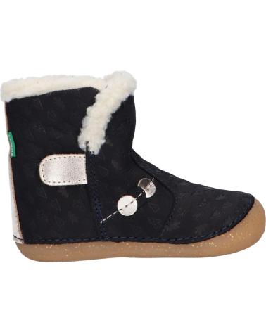 girl boots KICKERS 909740-10 SO WINDY 102 MARINE OR FANTA