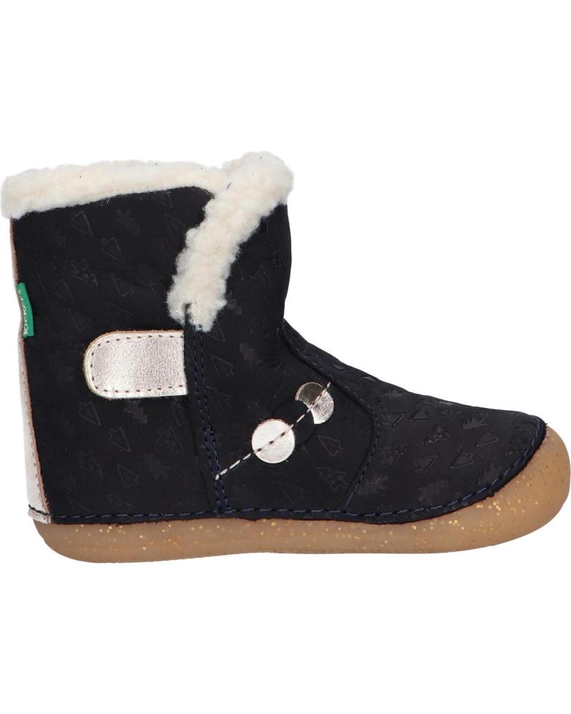girl boots KICKERS 909740-10 SO WINDY 102 MARINE OR FANTA