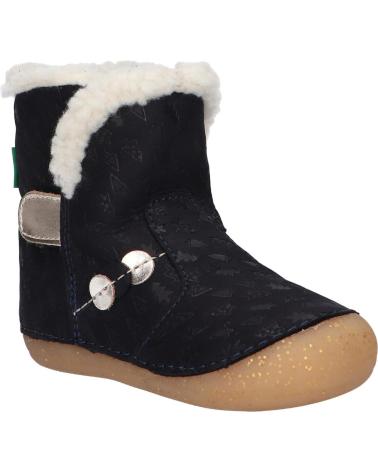 girl boots KICKERS 909740-10 SO WINDY 102 MARINE OR FANTA