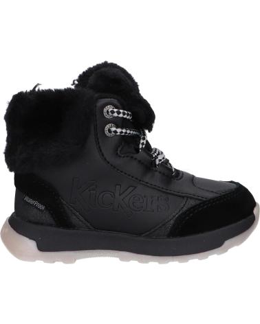 Stiefel für Junge KICKERS 910810-30 KICKFLUFFY 8 NOIR