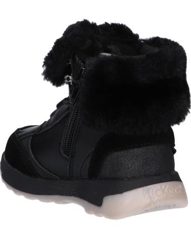 Stiefel für Junge KICKERS 910810-30 KICKFLUFFY 8 NOIR