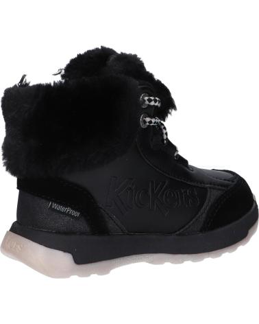 Stiefel für Junge KICKERS 910810-30 KICKFLUFFY 8 NOIR