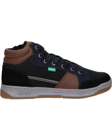 Stiefel für Junge KICKERS 910890-30 KICKOSTA 83 NOIR BLEU MARRO