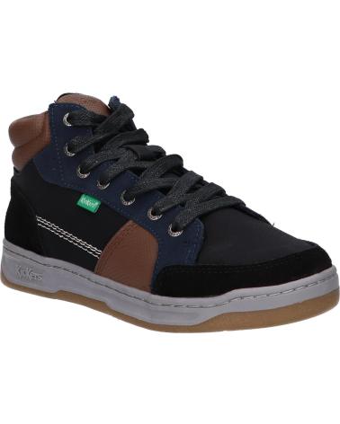Stiefel für Junge KICKERS 910890-30 KICKOSTA 83 NOIR BLEU MARRO