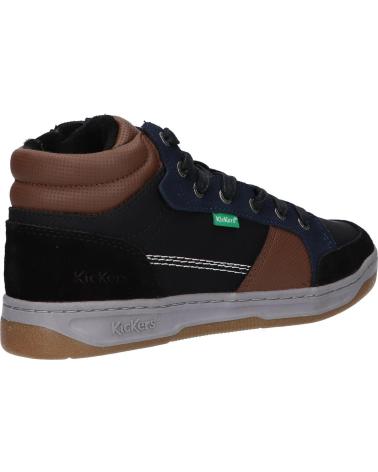 Stiefel für Junge KICKERS 910890-30 KICKOSTA 83 NOIR BLEU MARRO