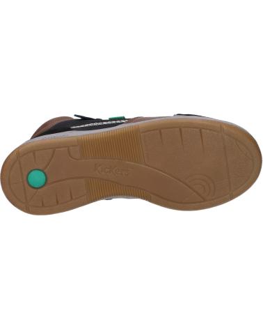 Stiefel für Junge KICKERS 910890-30 KICKOSTA 83 NOIR BLEU MARRO