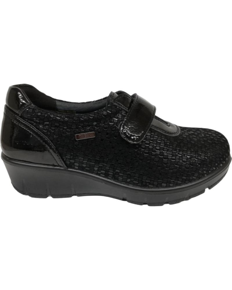 Mocasines de Mujer G COMFORT 799-3 LICRA-CHAROL NEGRO