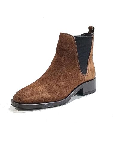 Stivaletti per Donna ALPE BOTIN CASUAL DE SERRAJE CON TACON Y SUELA DE GOMA CASTANA
