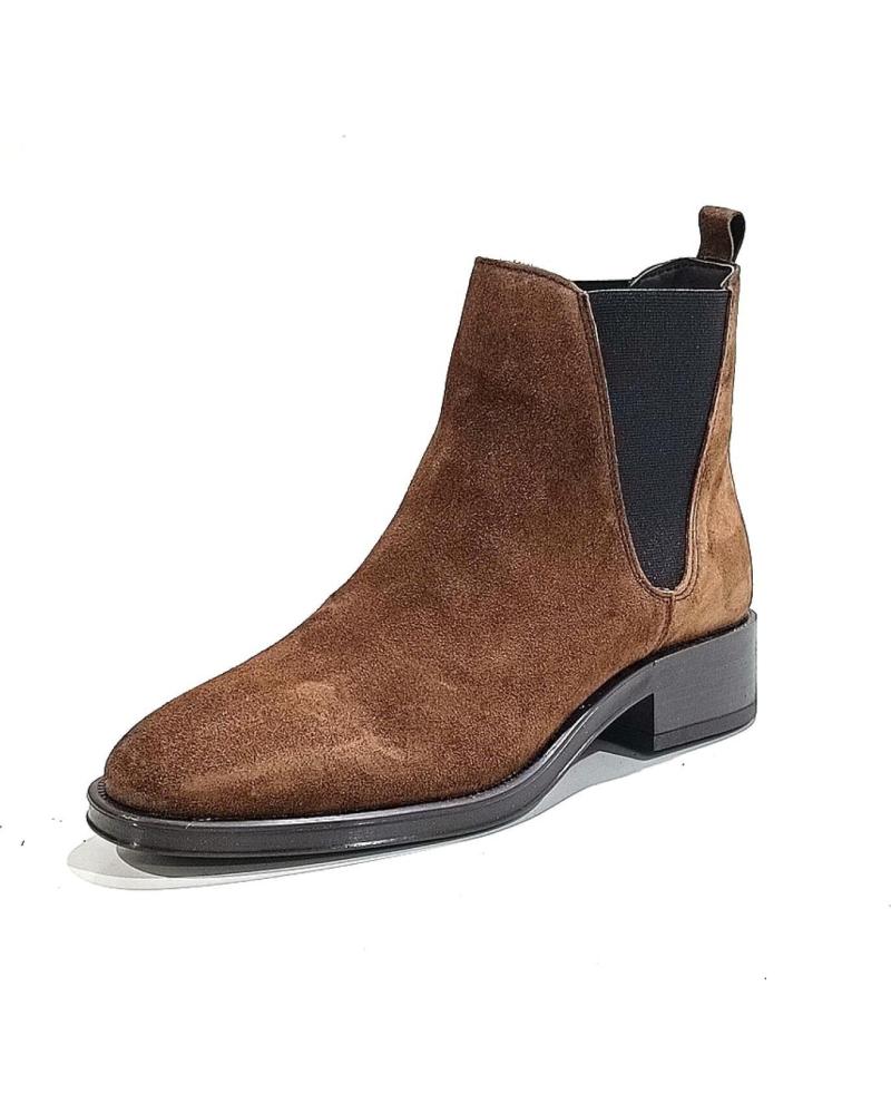 Stivaletti per Donna ALPE BOTIN CASUAL DE SERRAJE CON TACON Y SUELA DE GOMA CASTANA