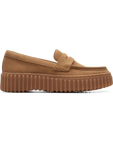 CLARKS MOCASINES MUJER MODELO TORHILL PENNY COLOR MARRON CLARO LIGH LIGHTTAN