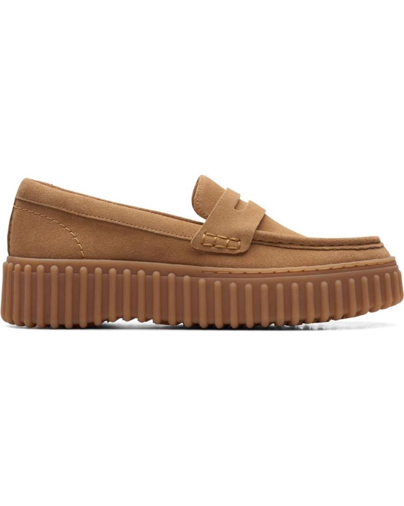 CLARKS MOCASINES MUJER MODELO TORHILL PENNY COLOR MARRON CLARO LIGH LIGHTTAN