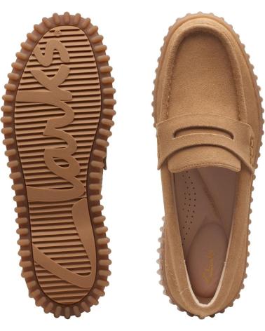 CLARKS MOCASINES MUJER MODELO TORHILL PENNY COLOR MARRON CLARO LIGH LIGHTTAN