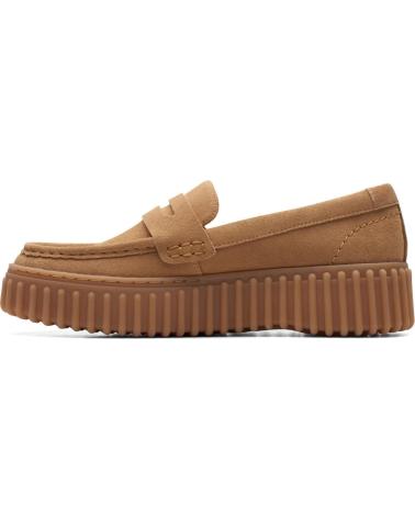 CLARKS MOCASINES MUJER MODELO TORHILL PENNY COLOR MARRON CLARO LIGH LIGHTTAN