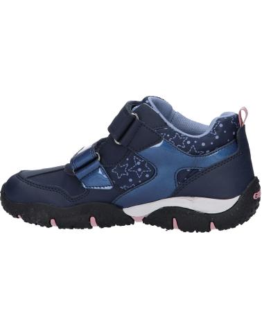 girl and boy Trainers GEOX J26H1A 0BCMN J BALTIC GIRL B ABX C0694 NAVY-PINK