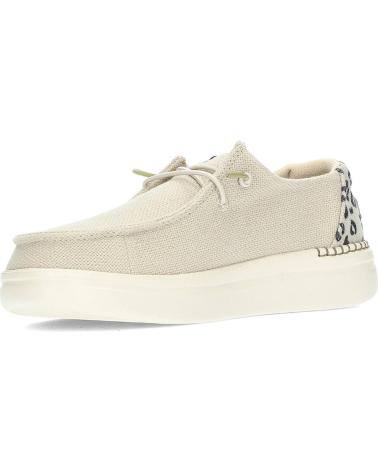 Zapatos de Mujer HEY DUDE ZAPATOS DUDE WENDY RISE LEO 40204 CREAM