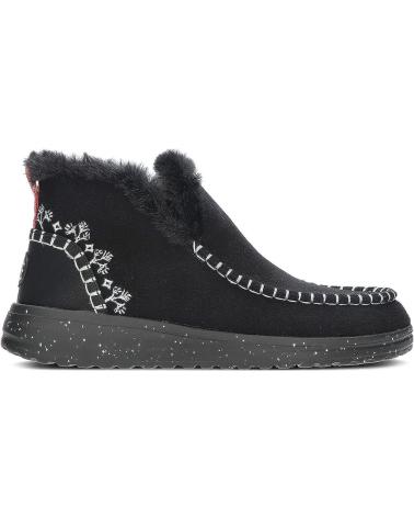 Botines de Mujer HEY DUDE BOTINES DUDE DENNY FAUX SHEARLING 40208 BLACK