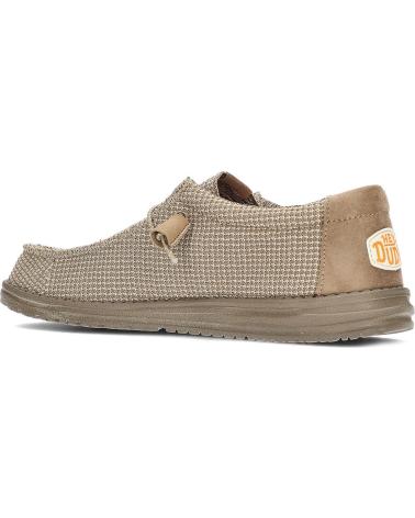 Zapatos de Hombre HEY DUDE ZAPATILLA DE LONA CON SUELA DE GOMA TAN