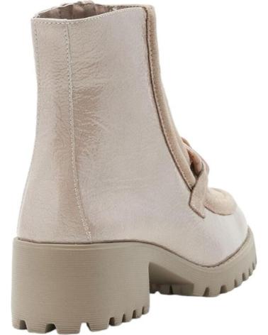 Botines de Mujer 24 HORAS BOTAS PIEL BEIGE ROCK-S LINO-CASTOR SIN