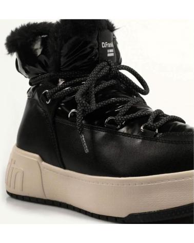 Botins de Mulher D FRANKLIN BOTINES PLANOS D FRANKLIN DFSH369001 NEGRO