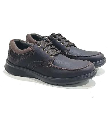 Man shoes CLARKS ZAPATO CASUAL DE PIEL CON CORDONERAS PLANTILLAS EXTRAIBLE BROWN