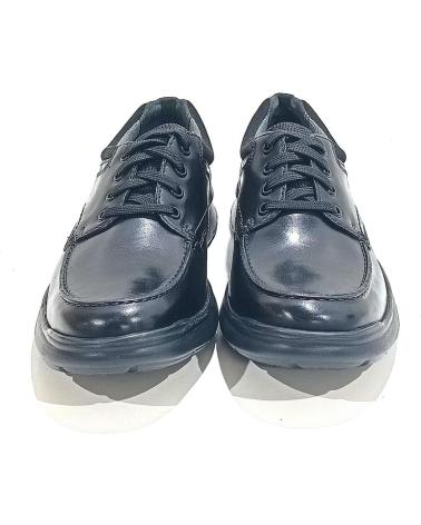 SAPATOS CLARKS COTRELL EDGE 26137385 MASCULINOS PRETOS COM ATACADORES E COURO LISO NEGRO