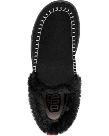 Botines de Mujer hey dude BOTINES MUJER MODELO DENNY FAUX SHEARLING COLOR NEGRO BLACK BLACK