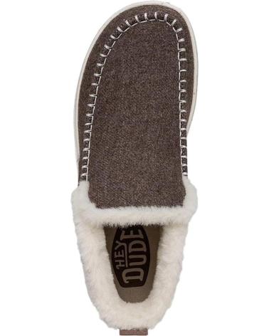 Botines de Mujer hey dude BOTINES MUJER MODELO DENNY FAUX SHEARLING COLOR MARRON WALNU WALNUT