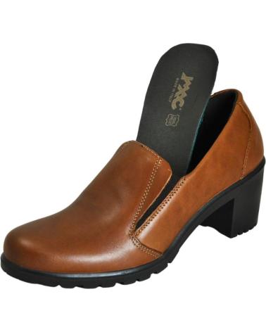 Zapatos de tacón de Mujer IMAC - MOCASIN CON TACON DE PLANTILLA EXTRAIBLE MUJER MOD COGNAC-BEIGE