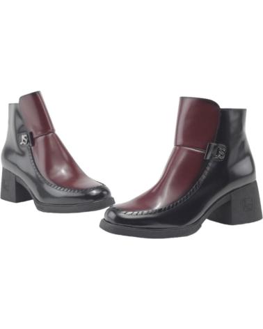 Botines de Mujer JOSE SAENZ BOTIN MOCASIN PIEL ANTIC NEGRO-ANTIC RIOJA