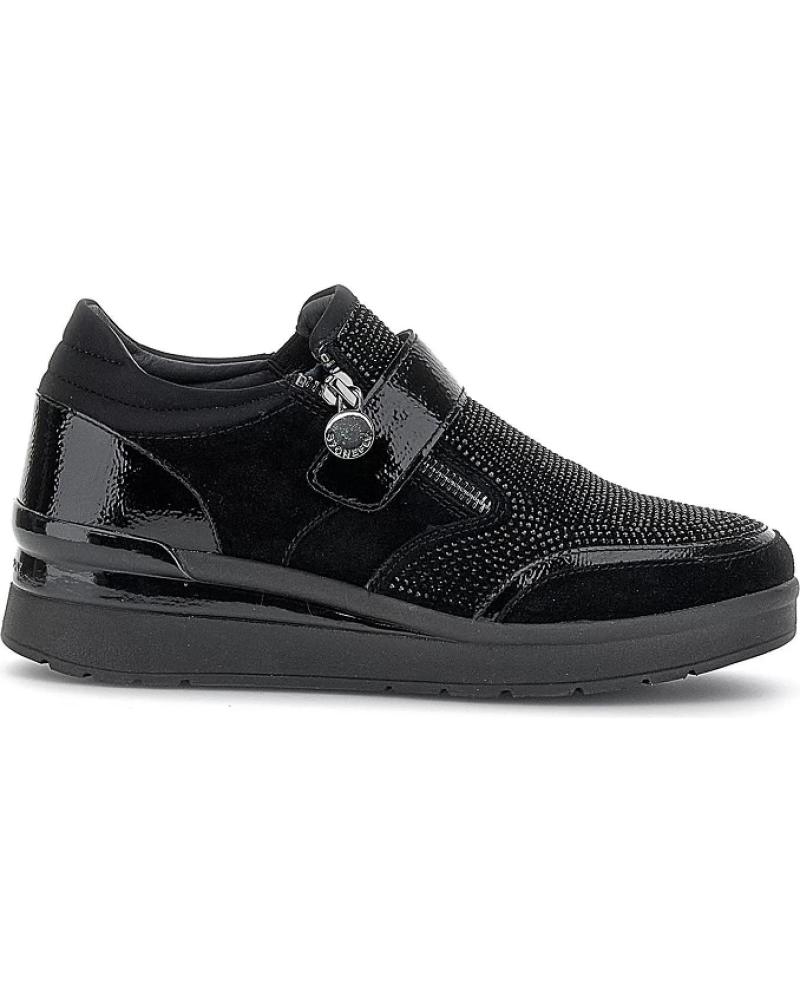 Zapatillas deporte de Mujer STONEFLY CREAM 48 VELOUR-S PATENT 219978 NEGRO