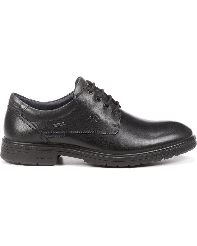 SAPATOS DE ATAR FLUCHOS MAGNUS PRETO NEGRO