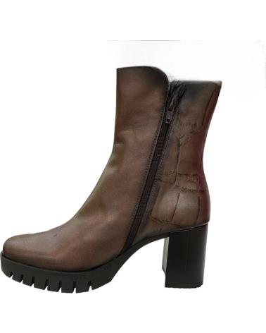 Botines de Mujer JOSE SAENZ BOTAS METALIZADAS PIEL BRONCE MUGA MARRON-KODA METAL TESTA MORO