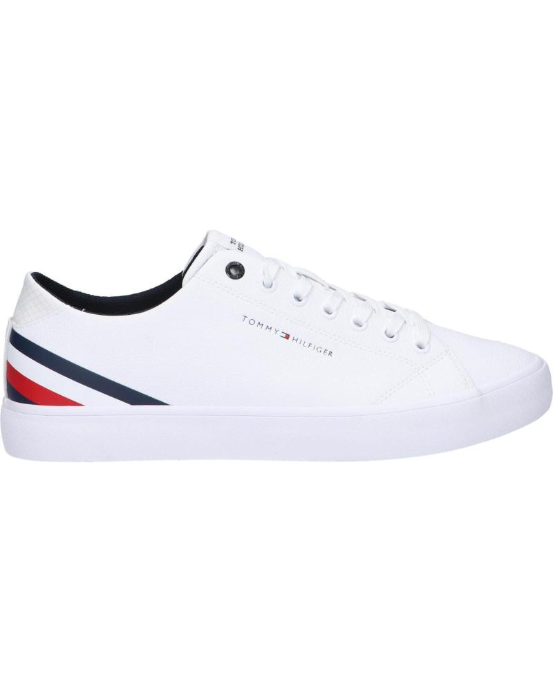 Sapatilhas de Homem TOMMY HILFIGER FM0FM04778 TH HI VULC CORE YBS WHITE