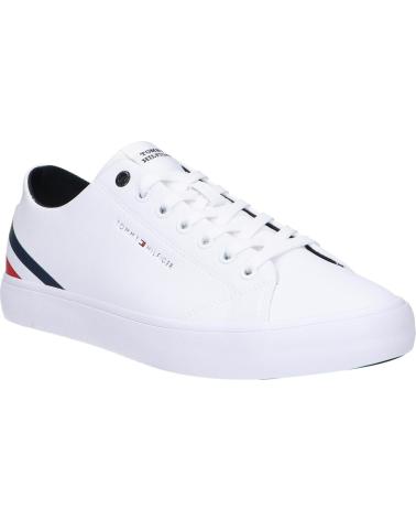 Sapatilhas de Homem TOMMY HILFIGER FM0FM04778 TH HI VULC CORE YBS WHITE