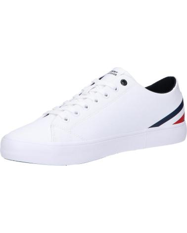 Sapatilhas de Homem TOMMY HILFIGER FM0FM04778 TH HI VULC CORE YBS WHITE