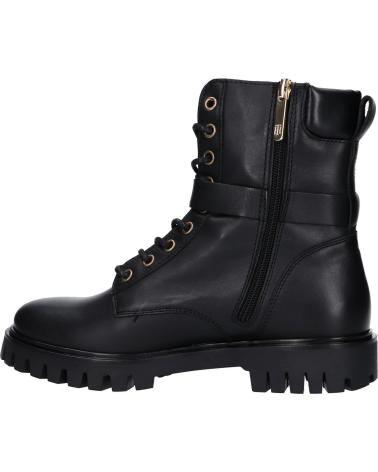 Botines de Mujer TOMMY HILFIGER FW0FW06734 BUCKLE LACE UP BDS BLACK