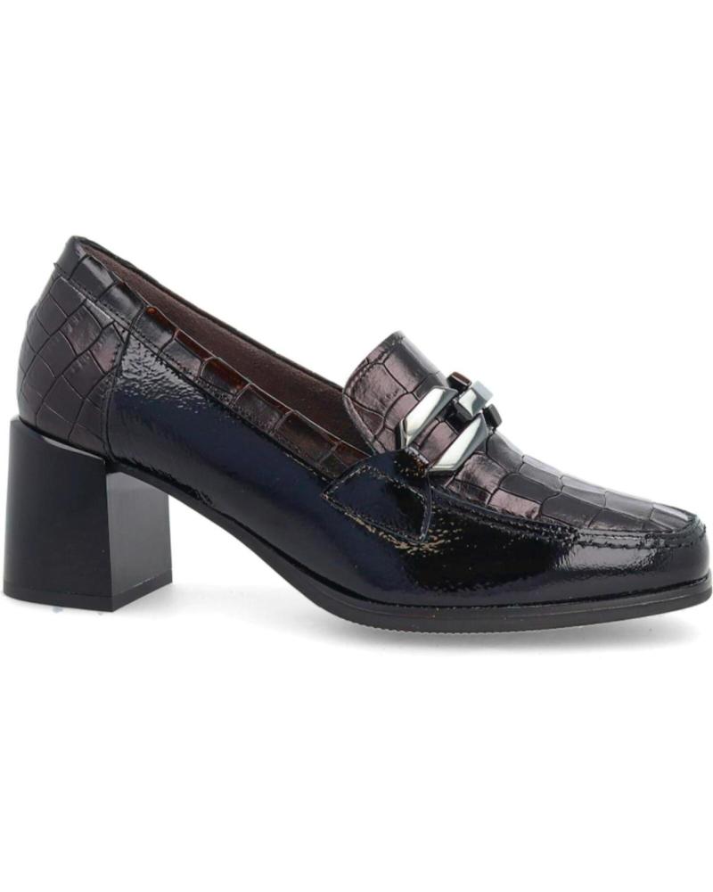 Sapatos de salto de Mulher PITILLOS MOCASIN CON TACON PARA MUJER 5402 NEGRO