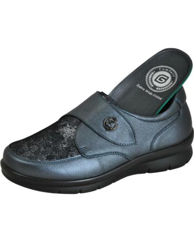 Zapatos de Mujer G COMFORT G CONFORT- ZAPATO VELCRO PARA MUJER HORMA ANCHA PLANTILLA BLUE
