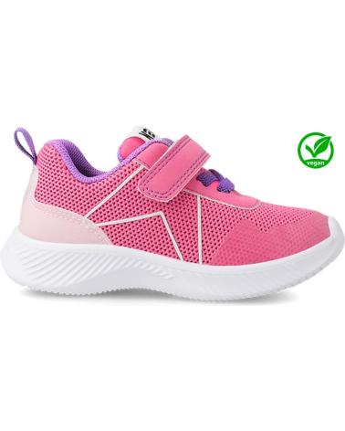 Zapatillas deporte de Niña garvalin DEPORTIVA LIGERA ESTRELLA 231800 VEGAN FUCSIA