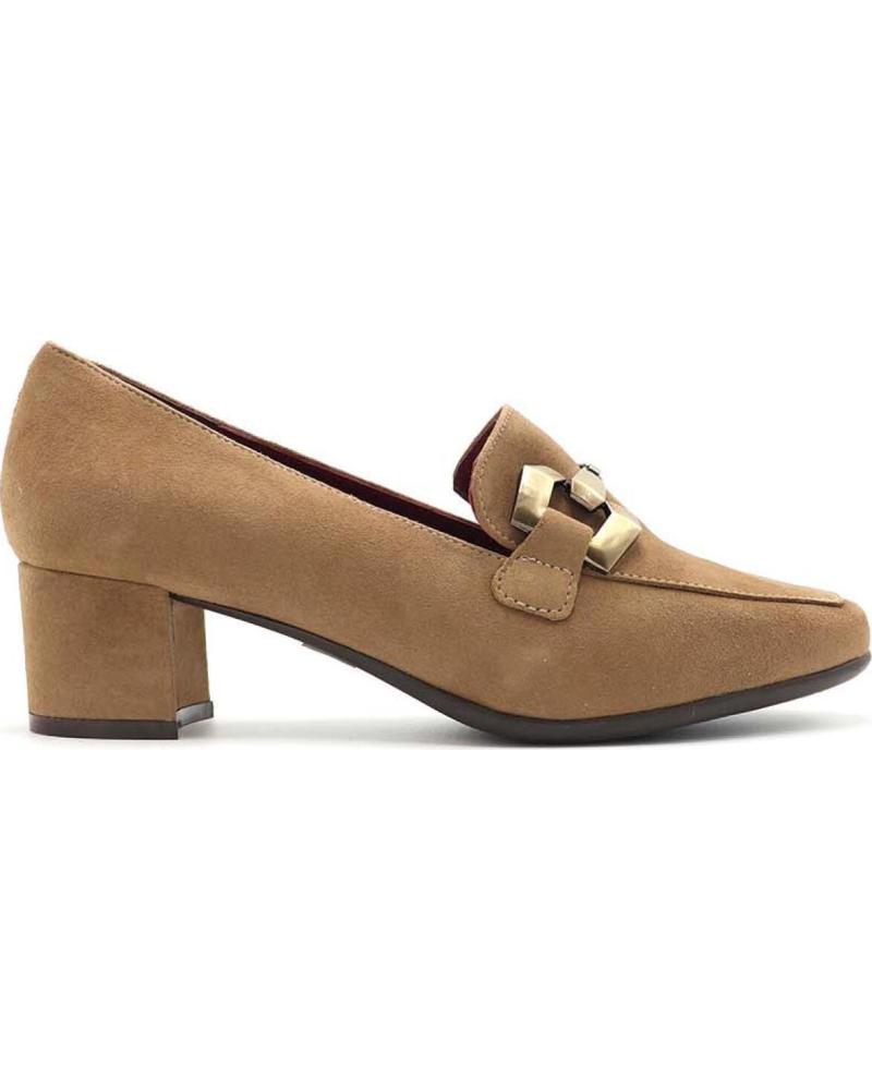 Halbschuhe für Damen  MOCASIN APLIQUE METALICO DESCANFLEX  30900 TAUPE