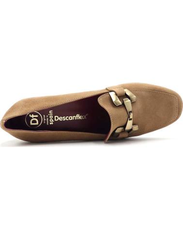 Halbschuhe für Damen  MOCASIN APLIQUE METALICO DESCANFLEX  30900 TAUPE